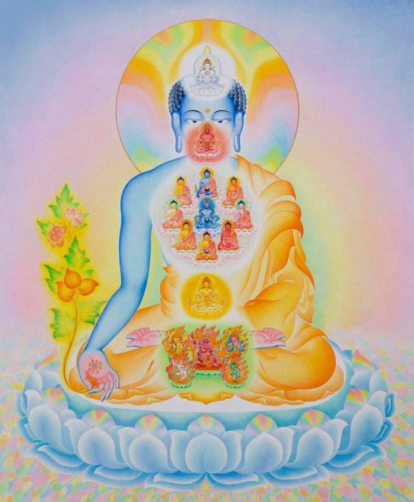 Bouddha coloré